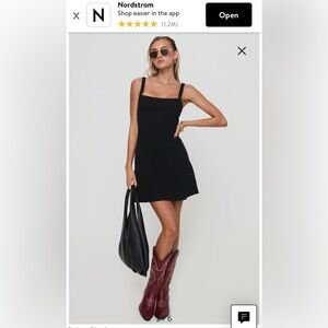 Princess Polly Classic Black Mini Dress